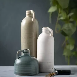 Earth Tones Jug Vases, Set of 3