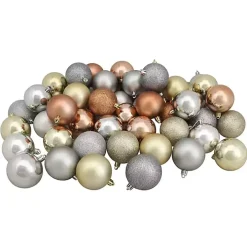 Earth Tones Shatterproof Ball Ornaments, Set of 60