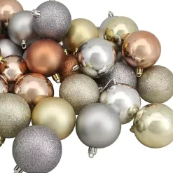 Earth Tones Shatterproof Ball Ornaments, Set of 60