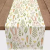 Easter Bunnies and Carrots Table Runner, 90 in.