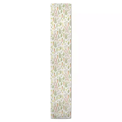 Easter Bunnies and Carrots Table Runner, 90 in.