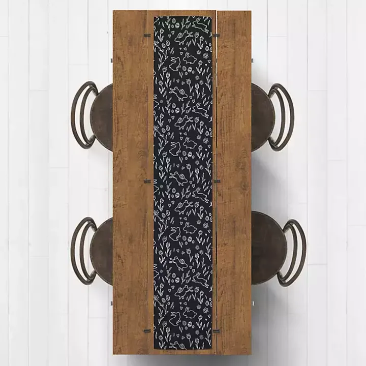 Easter Chalk Outline Table Runner, 90 in.