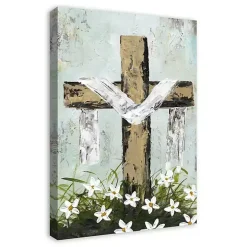 Easter Cross Canvas Art Print