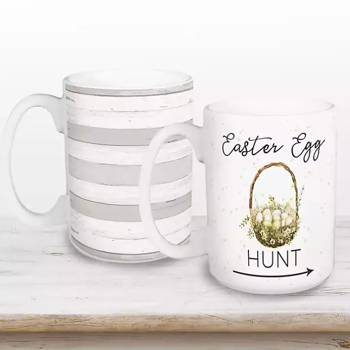 Easter Egg Hunt Mugs, Set of 2