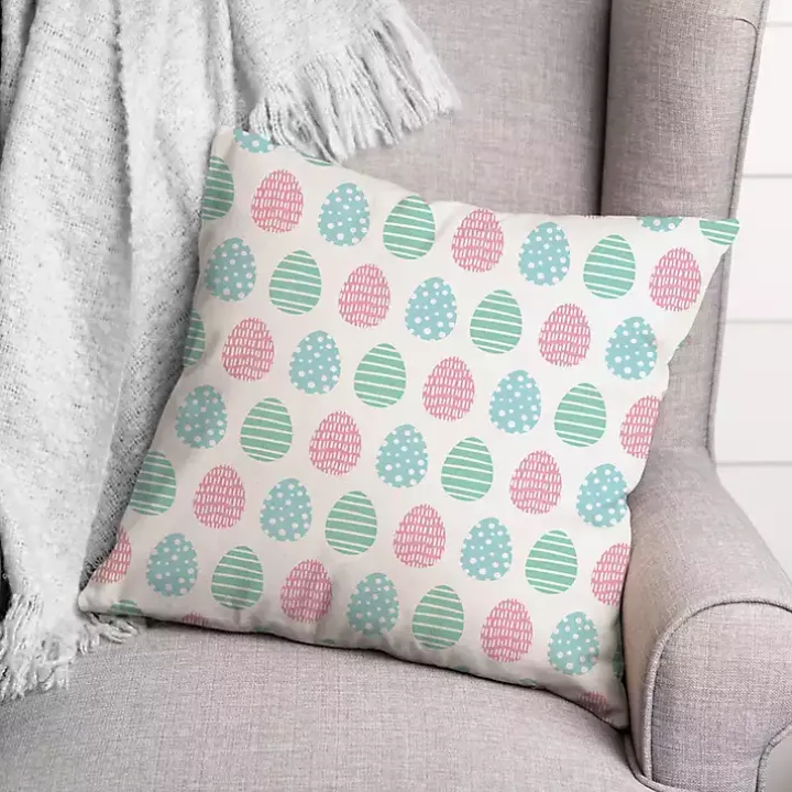 Easter Eggs Pattern Pillow