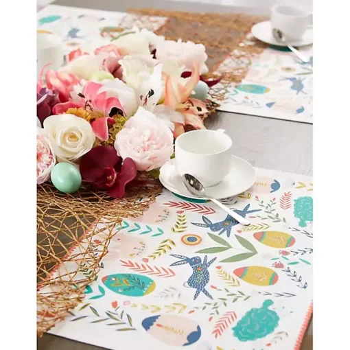 Easter Folk Garden Placemats, Set of 6