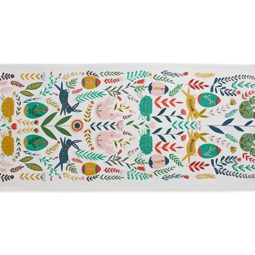 Easter Garden Folk Table Runner, 108 in.