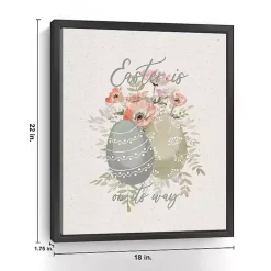 Easter Is On Its Way Framed Canvas Art Print