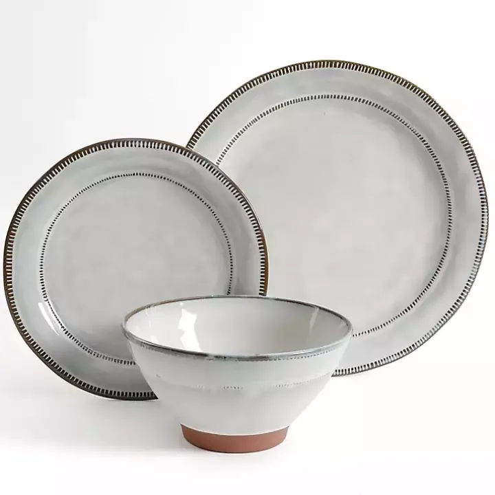 Eggshell Glazed Round 12-pc. Dinnerware Set