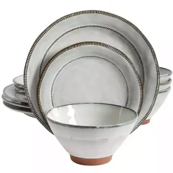 Eggshell Glazed Round 12-pc. Dinnerware Set