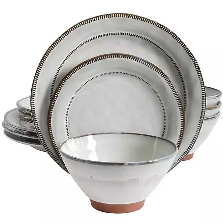 Eggshell Glazed Round 12-pc. Dinnerware Set