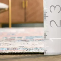 Eleanor Medallion Washable Area Rug, 4x6