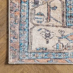 Eleanor Medallion Washable Area Rug, 4x6