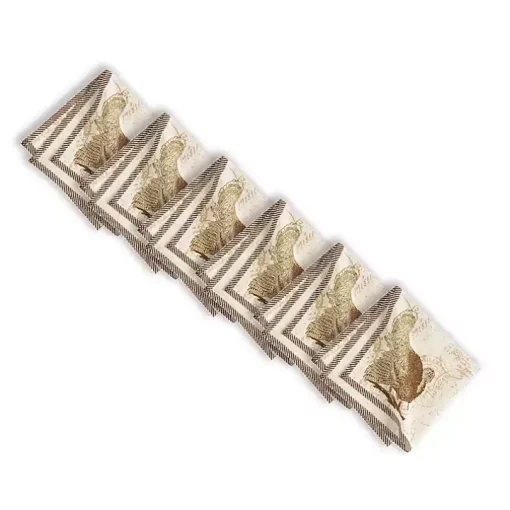 Elegant Turkey Harvest Napkins, Set of 6