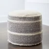 Ella Gray Loop Pouf
