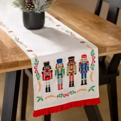 Embroidered Nutcracker Table Runner, 108 in.