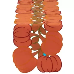Embroidered Pumpkin Table Runner
