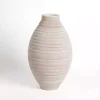 Emelia Ivory Textured Floor Vase, 18 in.