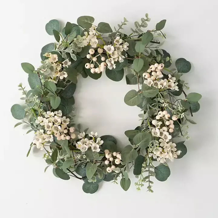 Eucalyptus and Wax Flower Wreath