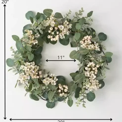 Eucalyptus and Wax Flower Wreath