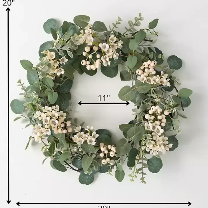 Eucalyptus and Wax Flower Wreath