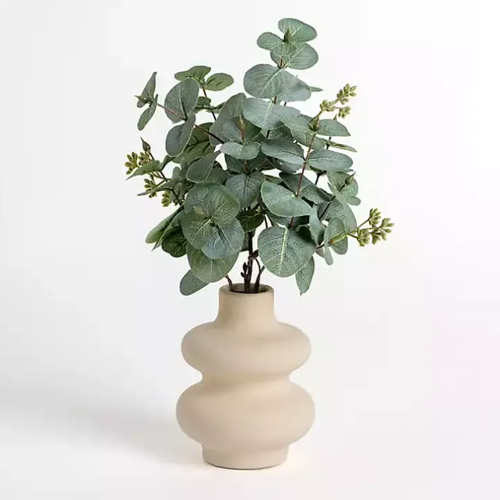 Eucalyptus Arrangement in Bubble Vase