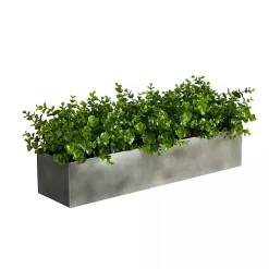Eucalyptus Arrangement in Gray Planter Box