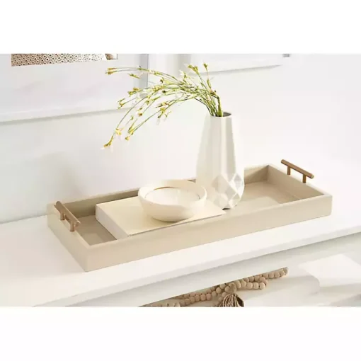 Evelyn Cream Narrow Decorative Tray