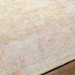 Faded Botanical Washable Area Rug, 5x7