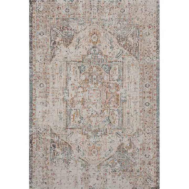 Faded Turkish Indoor/Outdoor Area Rug, 7x9
