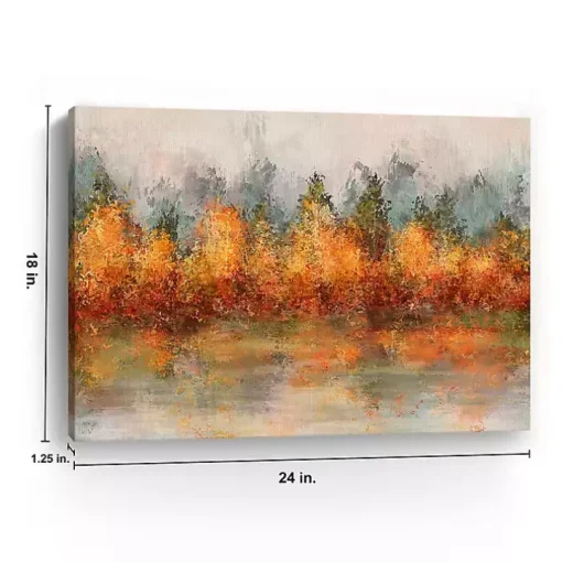 Fall Abstract Canvas Art Print, 24x18 in.