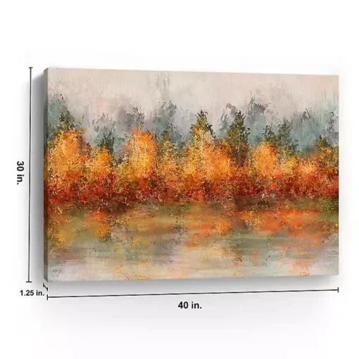Fall Abstract Canvas Art Print, 40x30 in.