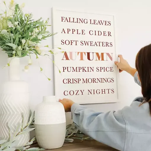 Fall Essentials Framed Wall Plaque
