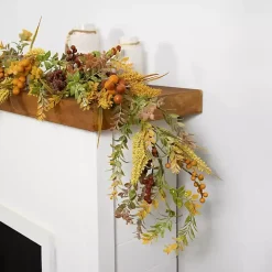 Fall Leaves and Berries Garland, 5 ft.
