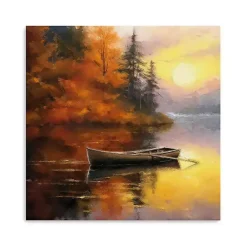 Fall Sunset Canvas Art Print, 20x20 in.