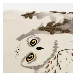 Festive Owl Christmas Throw Pillow