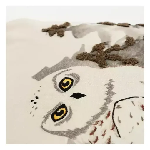 Festive Owl Christmas Throw Pillow