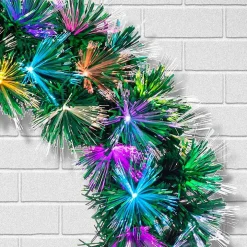 Fiber Optic Color Changing Christmas Wreath