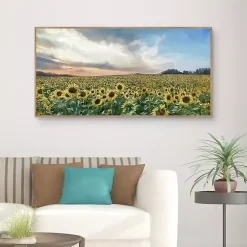 Field of Gold Framed Canvas Art Print
