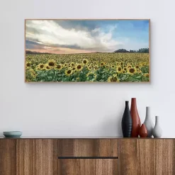 Field of Gold Framed Canvas Art Print