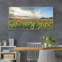 Field of Gold Framed Canvas Art Print