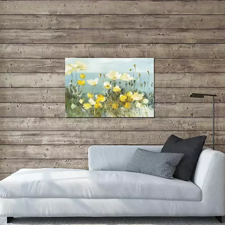 Field of Yellow Poppies Canvas Art Print