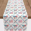 Flags and Bows 4th of July Table Runner, 90 in.