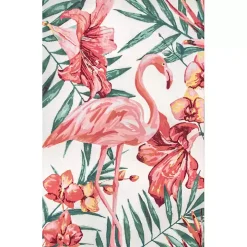 Flamingo Leaf Indoor/Outdoor Area Rug, 8x10