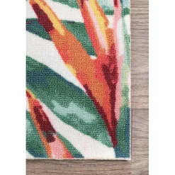 Flamingo Leaf Indoor/Outdoor Area Rug, 8x10