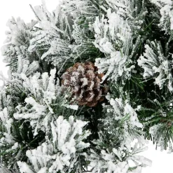 Flocked Angel Pine Wreath