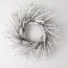 Flocked Twig and Pinecone Christmas Wreath