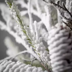 Flocked Twig and Pinecone Christmas Wreath