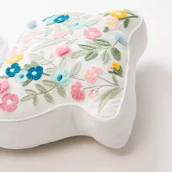 Floral Bunny Shaped Pillow