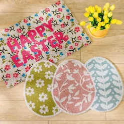 Floral Eggs Coir Doormat